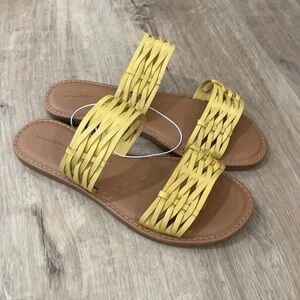 Universal Thread Yellow Woven Sandals
